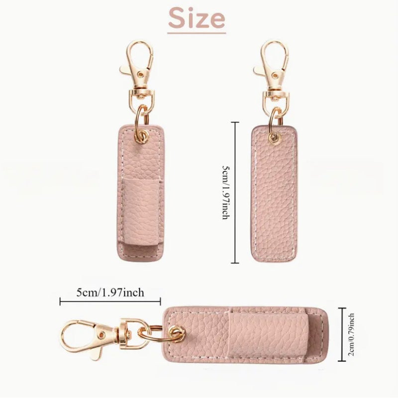 Pen Holder Keychain Pencil Case Portable Leather Pen Holder Pen Holder Key Daily Office Pencil Case Nurse Neck Pen Case - Image 5